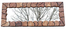 WINDALF Specchio da parete extra grande, 150 cm, realizzato a mano in radica