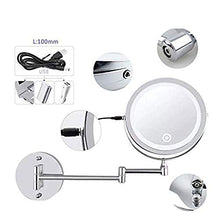 HGXC Specchio per Il Trucco Specchio cosmetico ingranditore 10X a 360 ° Specchio da Bagno Girevole allungabile su Due Lati per Bagno