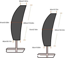 Duokon Parasole da Giardino Impermeabile Copridivano per Ombrellone(280 * 30/81/46cm)