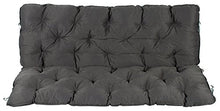 Meerweh Mare WEH Cuscino con Schienale per Panca ca. 150 x 98 x 10 cm, Grigio, 20061