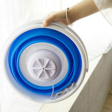 Sconosciuto Generic Lavatrice Portatile con Vasca Pieghevole per Viaggi d'Affari in Camper (Blu)