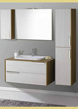 Set Mobile Lavabo Specchio LED Arredo Bagno Moderno Boston100 CERAMICHEMIRANDA-Larice