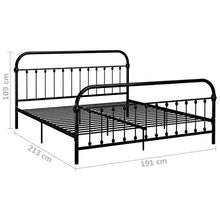 SKM Giroletto Nero in Metallo 180x200 cm (27.4kg)