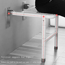 Sgabello a Muro per Bagno Sgabello Pieghevole Sedile per Doccia Sgabello Antiscivolo a Parete Sgabello Cambia Scarpe Sgabello Ingresso casa