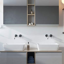 VBChome Moduo, collezione Crea 35, 35 cm x 35 cm x 13,5 cm, lavabo, in ceramica, per bagno e WC