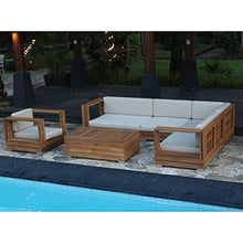 Divano da giardino Corsica, in teak