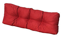 Cuscino Spalliera per Bancale 120x42x10-18 cm - Cuscini per Schienale Divano pallet di legno - COLORE BORDO'