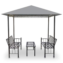 vidaXL Padiglione Giardino con Tavolo Panche Antracite Gazebo Pergola Chiosco