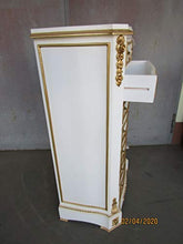 Kunibert Louis XIV - Credenza in stile barocco e rooko, altezza 131 cm, colore: Bianco con oro