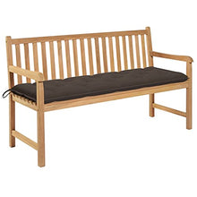 vidaXL Panca da Giardino con Cuscino Talpa 150 cm in Legno di Teak
