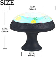 Cuore di ananas Pomelli per Porta Set di 4 Pomelli per Mobili Manopole per Cassetti Cucina Armadio Vetro