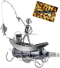 Brubaker portabottiglie dal Design Pescatore in Una Barca Che Pesca