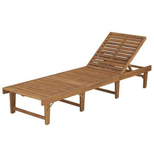 vidaXL Massello Acacia Lettino Prendisole Pieghevole Rustico Sdraio Spiaggia