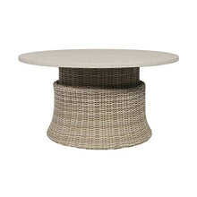 Gartentraum Round Rattan Dining Table - Altezza Regolabile - Tavolo da Pranzo Refi