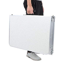DAUERHAFT Forniture di mobili Leggere e convenienti Tavolo Pieghevole Portatile per Esterni, per parchi
