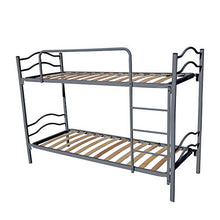 DOLCI SOGNI Letto a Castello per Adulti e Bambini 205x80 cm Altezza 150 cm, Colore Argento, Letti a Castello con 2 Rete Letto Singolo 80x190, Scomponibile in 2 Letti Singoli