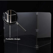 XER Sneeze Guardia Scudo, Portable Folding Screen Protettivo, Separè Studente Desktop, divisore di Schermo di Sicurezza per Aula, Tavolo, Ufficio