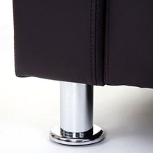 Mendler Divano a 3 posti da Salotto Kunda Design Moderno Ecopelle Marrone