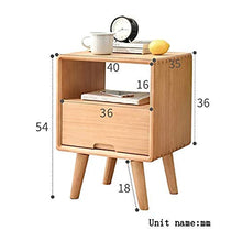 Comodino Comodino Moderno in Legno Massiccio con Forte capacità di Cuscinetto per Camera da Letto, Studio, ECC. Bellissimo. C