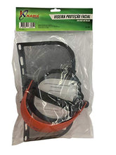 Kawapower KW391 - Schermo Protettivo per Il Viso, con Rete, Rosso