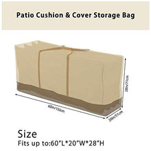 JTWEB Custodia per Cuscini da Arredamento Esterno Protezione per Cuscini per Sedie/Panche da Giardino (152x71x51 cm, 420D)