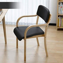 DEWUFAFA Sedia di Legno Solido Bar Chair Bar Sedia Tavolo Durevole e Non Facile deformare Stool Bar Stool Sgabello Alto .Sedia da Ufficio (Color : Black)