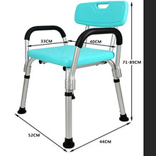 MGMDIAN Spessore in Lega di Alluminio Vecchio Doccia Sedia Donne Incinte Antiscivolo Sgabello da Bagno Doccia Sedia da Bagno Accessori da Bagno