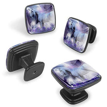 Lavanda unicorno 4 PCS Pomelli per Porta, Pomolo per Mobile, Pomelli per Mobili con Viti, Maniglia per Armadietto, Pomelli per Porta, Pomelli per Cassetti per Porta, Armadio, Cassetto e Credenza