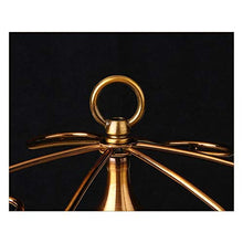 Portabicchieri da vino in metallo da tavolo con 6 ganci, elegante stemware rack girevole per bicchieri di vino, stendibiancheria, per bar, cantina, cantina, dispensa per cucina
