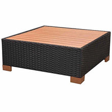 Chloe Rossetti - Set di divani da giardino in polyrattan, 7 pezzi, colore: marrone, spessore: 5,1 cm