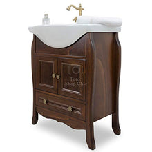 Shop Chic Arredo bagno 75cm con base e lavabo arte povera con specchio