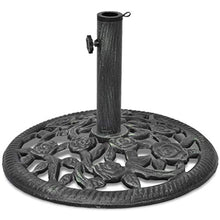 vidaXL Base Porta Ombrellone in Ghisa 12 Kg con Adattatore Supporto Parasole