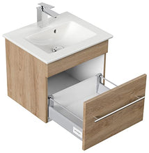Mobile bagno con lavabo Villeroy & Boch Venticello 50cm rovere chiaro