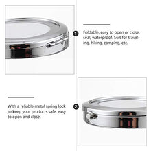 DOITOOL Contenitore per pillole da viaggio, 2 pezzi, organizer per pillole e medicine, con specchio