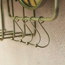 LULUTING Specchio Trucco Trucco specchi Rotondi della Stanza da Bagno Specchio Specchio Appeso con scaffalature e Ganci |Circle Parete Vanity Trucco e Specchio da rasatura |Specchio Decorativo Holder