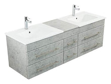 Mobile bagno Milano XL 172cm con doppio lavabo grigio cemento