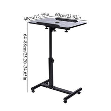 SXGKY Computer Desk Scrivanie Staccabile Laptop Multifunzionale Notebook con Giranti Scrivania Portatile FF