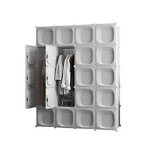 Guardaroba Plastica immagazzinaggio Pieghevole Armadi Armadio Semplice Assemblato Composizione Armadio (2 Stili) FANJIANI (Size : 147x47x183cm(A))