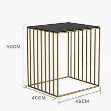 Comodini Metallo Laterale Forma Semplice e Durevole e Pratico (Color : Brown)