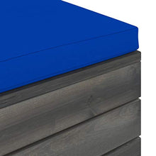 vidaXL Pouf da Giardino su Pallet con Cuscino in Legno di Pino