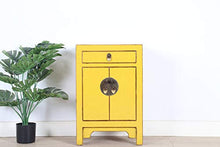 Yajutang Comò cinese in legno massiccio, giallo