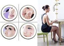 Specchio Ingranditore Trucco Con Luci Luce Led Make Up Specchio Per Trucco Makeup Con Ingrandimento 10 X E Luce Led, Specchio Cosmetico Giunto Sferico Orientabile E Ventosa, Collo di Cigno