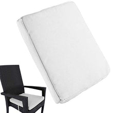 PICTURESQUE - Cuscini per sedia per divano, patio, cucina, sala da pranzo, ufficio, 45 x 45 cm, 2 pezzi, colore: Bianco