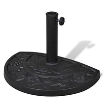 vidaXL Base Porta Ombrellone Semicircolare in Resina Supporto Tenda Parasole