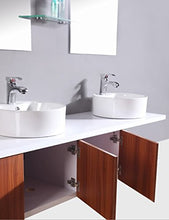 Gstore Mobile Bagno PENSILE Marrone da 180 CM Completo Doppio LAVABO [70207]