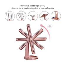YIBOKANG Specchio per Il Trucco Vanity Illuminato con LED Morbido Luce Naturale 3X / 2X ingrandimento da ingrandimento Portatile Ultrasottile Rotazione da 180 e 90 per Il Bagno da appoggio