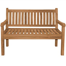Teako Design - Panchina da giardino Arezzo in legno massiccio, larghezza 180 cm
