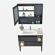 EVFIT Set di unità di vanità Armadietto per Bagno in Legno Multistrato Mobile da Bagno Combinato (Color : Black, Size : 50x100x85cm)