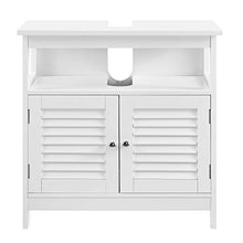 [en.casa] Armadio da Bagno per lavabo con mensola - 60x60x30cm - Bianco