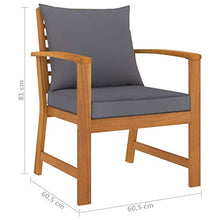 FAMIROSA Set Divani da Giardino 5 pz con Cuscini in Massello di Acacia-7791